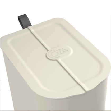 Lixeira borboleta com pedal 6LT cinza claro 10660/0468 Coza-e5af44cb-5644-4fc6-8c6b-19d6d7ff019f