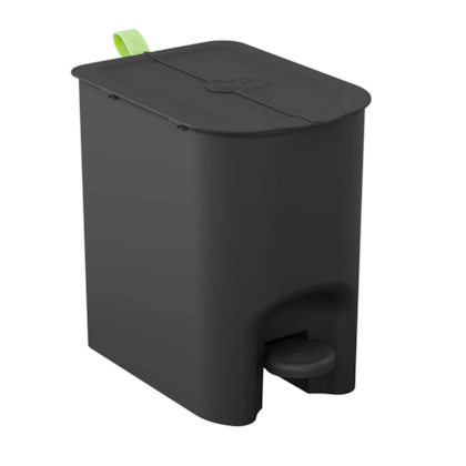 Lixeira borboleta com pedal 6LT preta 10660/0008 Coza