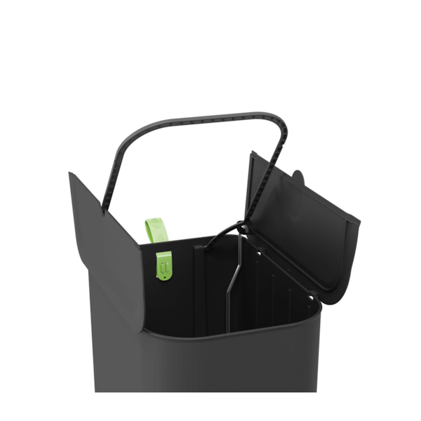 Lixeira borboleta com pedal 6LT preta 10660/0008 Coza-a8310353-ae3d-4b1a-ae09-29a043dedb7c