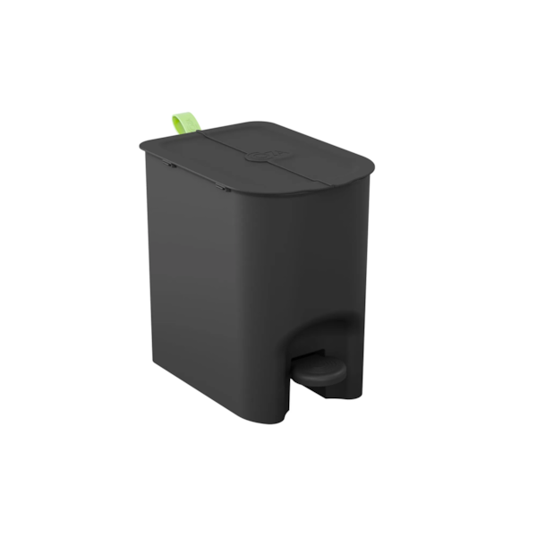 Lixeira borboleta com pedal 6LT preta 10660/0008 Coza-ff454ae6-2f97-4636-87d9-35cc692035fe