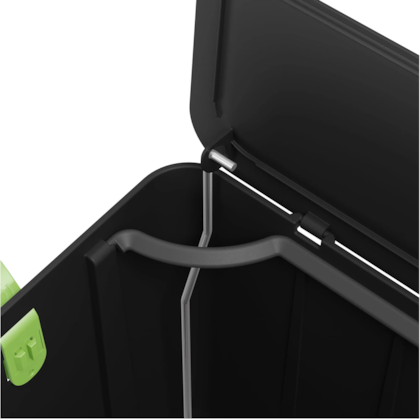 Lixeira borboleta com pedal 6LT preta 10660/0008 Coza-a62c10a2-9e2e-47af-8b05-def1938a244d