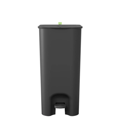 Lixeira Borboleta com Pedal Preta 10+10LT 106630008 Coza