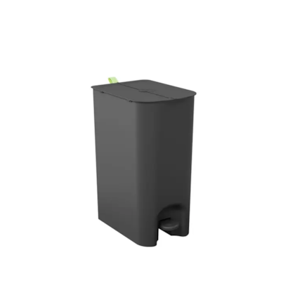 Lixeira Borboleta com Pedal Preta 10+10LT 106630008 Coza