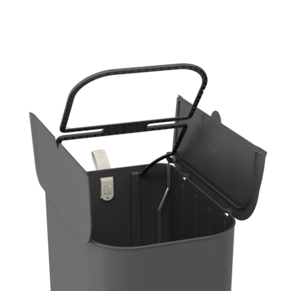 Lixeira Borboleta Pedal 10+10LT Cinza chumbo 10663/0536 Coza-f85beeca-55a5-4f30-9670-c81e2b68e673