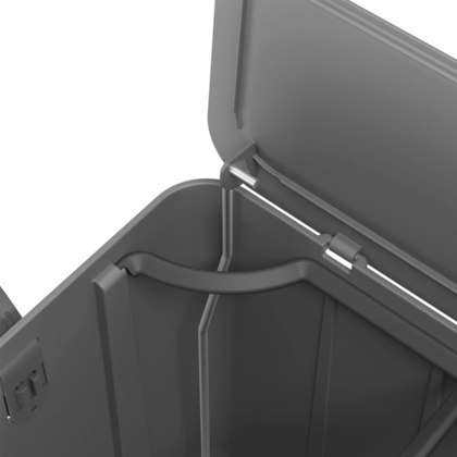 Lixeira Borboleta Pedal 10+10LT Cinza Frio 10663/0499 Coza-6536ea49-03a0-4b70-bdb3-fabc22cd032a