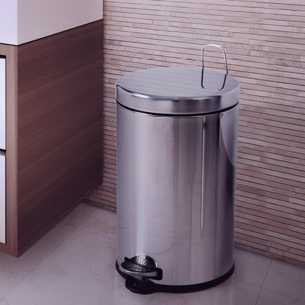 Lixeira com Pedal Balde Decor Line em Aço Inox 5,0L Prata 3040/202 Brinox-15abf893-e620-46a1-800d-fd6b1096e953