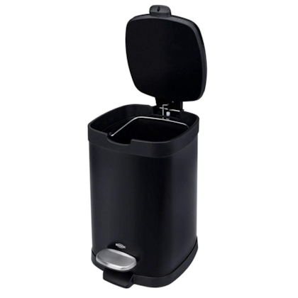 Lixeira com Pedal Balde Frame em Aço Carbono 12L Preto 3065/100 Brinox-3185f665-bae4-46a8-98da-e0556de864f9