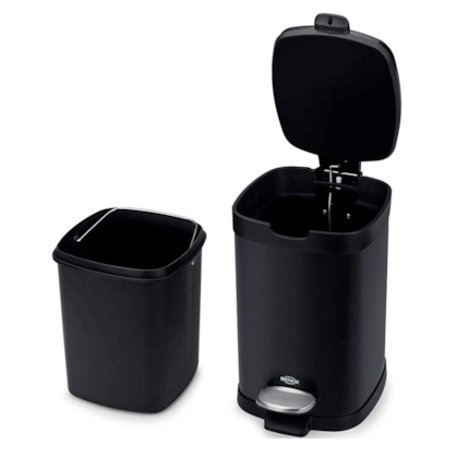 Lixeira com Pedal Balde Frame em Aço Carbono 12L Preto 3065/100 Brinox-7eada39b-eefa-490e-ac23-9d69d72e29e8