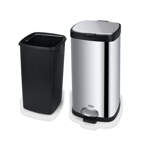 Lixeira com Pedal Balde Frame em Aço Carbono 20L Inox 3066/101 Brinox-132323f8-a0d5-409f-91d7-7422e675ce01