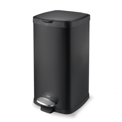 Lixeira com Pedal Balde Frame em Aço Carbono 20L Preto 3066/100 Brinox-3a3d048e-e280-4049-9cf9-1689f66ee3b1