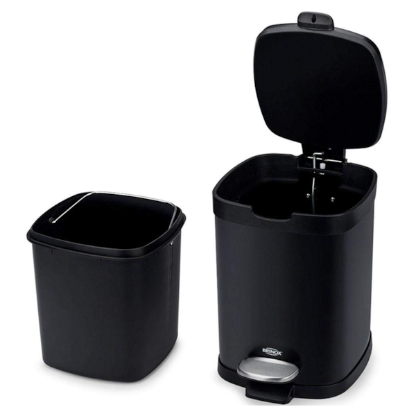 Lixeira com Pedal Balde Frame em Aço Carbono 6,0L Preto 3064/100 Brinox-9fa1164d-34a8-4a25-b04c-0a12eca99306