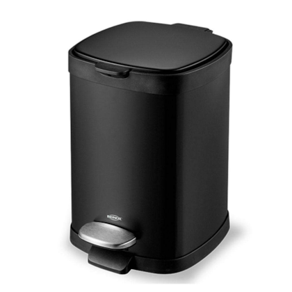 Lixeira com Pedal Balde Frame em Aço Carbono 6,0L Preto 3064/100 Brinox-c0032448-1e5f-4948-b1b6-985135d8ba7c