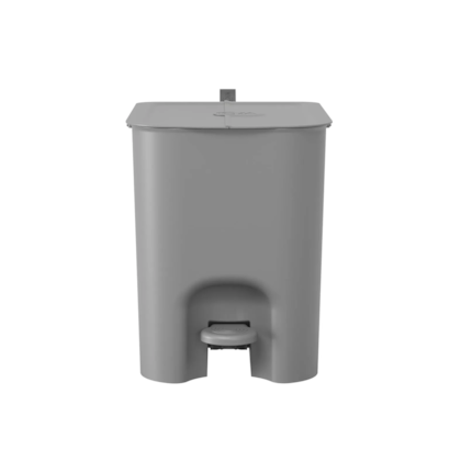 Lixeira com Pedal Borboleta 12LT Cinza Frio 10661/0499 Coza