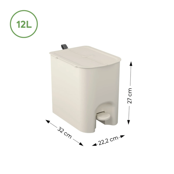 Lixeira com Pedal Borboleta 12LT Cinza Frio 10661/0499 Coza-47dce748-204c-48d2-b629-aaaa045a458e