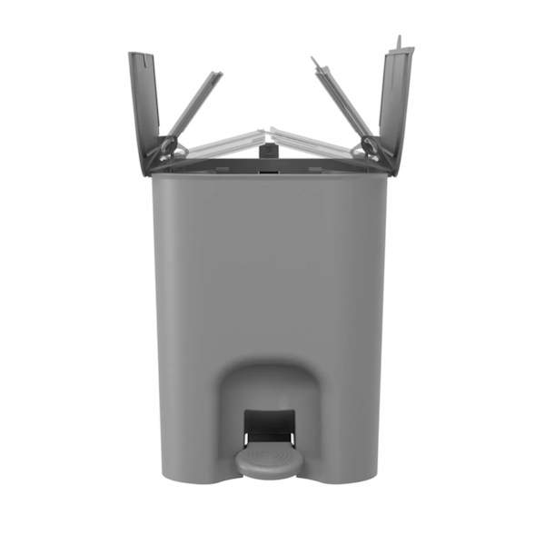 Lixeira com Pedal Borboleta 12LT Cinza Frio 10661/0499 Coza-dda59aef-8312-4fb2-9bb7-28ce0d0cb78c