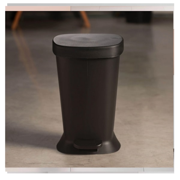 Lixeira com pedal new square 5LT preta 10424/0008 Coza-249a7fba-2b31-43a4-b765-1e8a4fba20f6