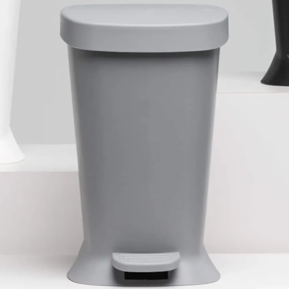 Lixeira com Pedal New Square Banho 5,0L Cinza Frio 10424/0499 Coza-dfcd45ac-bc13-4a6d-ac0e-10e093ff3f22