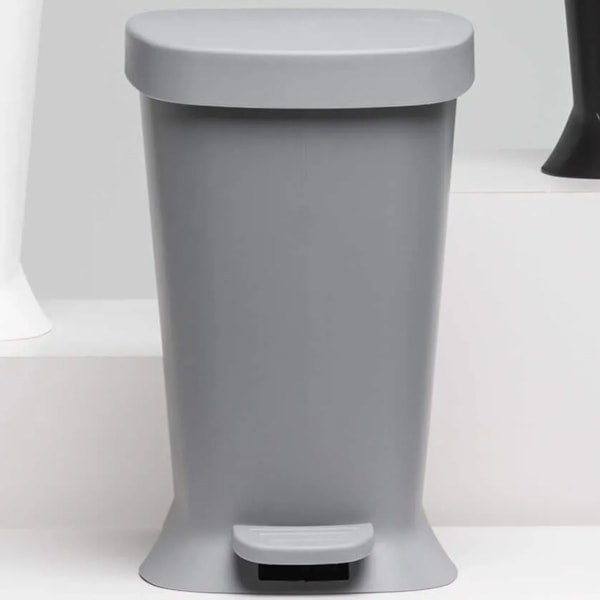 Lixeira com Pedal New Square Banho 5,0L Cinza Frio 10424/0499 Coza-1a619c44-b398-48f4-a781-894095370b80