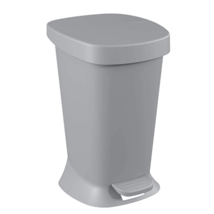 Lixeira com Pedal New Square Banho 5,0L Cinza Frio 10424/0499 Coza-b82f4bb6-3d03-4303-ad3c-965fdff2cf26