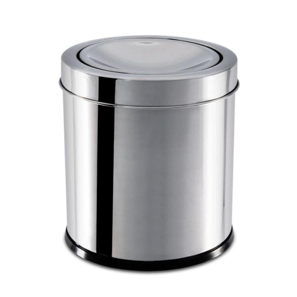 Lixeira com Tampa Basculante Decorline 18,5cm 5,4L Em Aço Inox 3032/202 Brinox-3cc5c30f-467d-46ec-93d3-731e7c5fc489