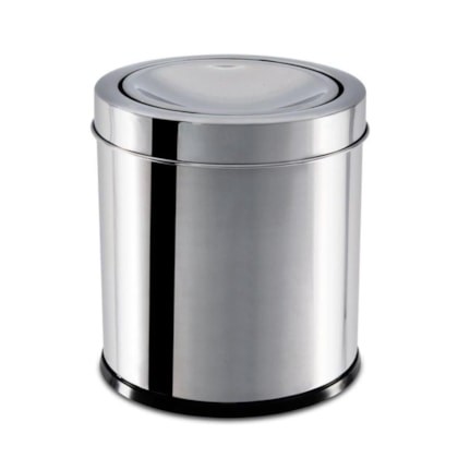 Lixeira com Tampa Basculante Decorline 18,5cm 5,4L Em Aço Inox 3032/202 Brinox-c2beaa89-e90e-4b6a-81c9-2cfe9eaa513e