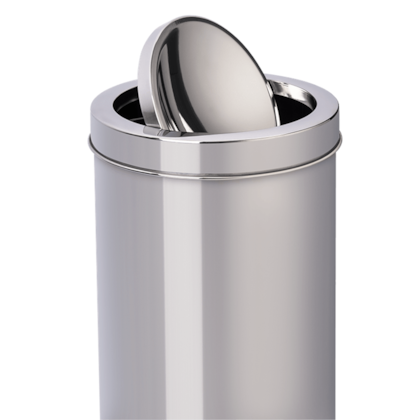 Lixeira com Tampa Basculante Decorline 25cm 21,2L Em Aço Inox 3032/203 Brinox-79e03730-0343-4569-b3e5-5ca24e2329c0