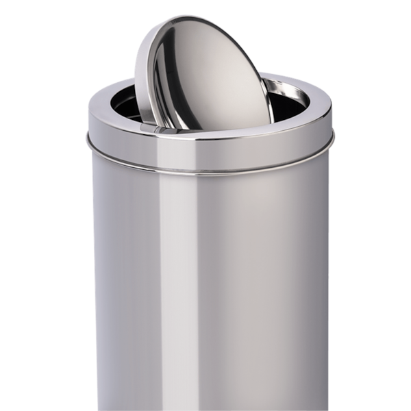 Lixeira com Tampa Basculante Decorline 25cm 21,2L Em Aço Inox 3032/203 Brinox-72d474f4-aed1-48eb-be89-3112b391df11