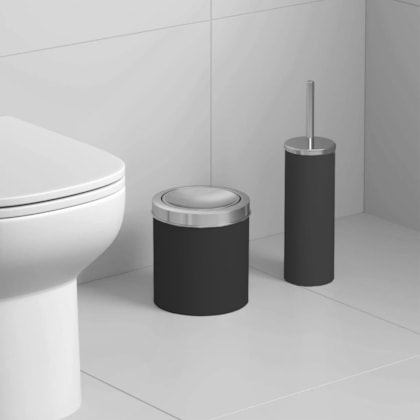 Lixeira com Tampa Basculante Inox Home 4,6L Preto 10436/1008 Coza-559fa636-6b31-4b7f-b1c2-7957fa47dd8e