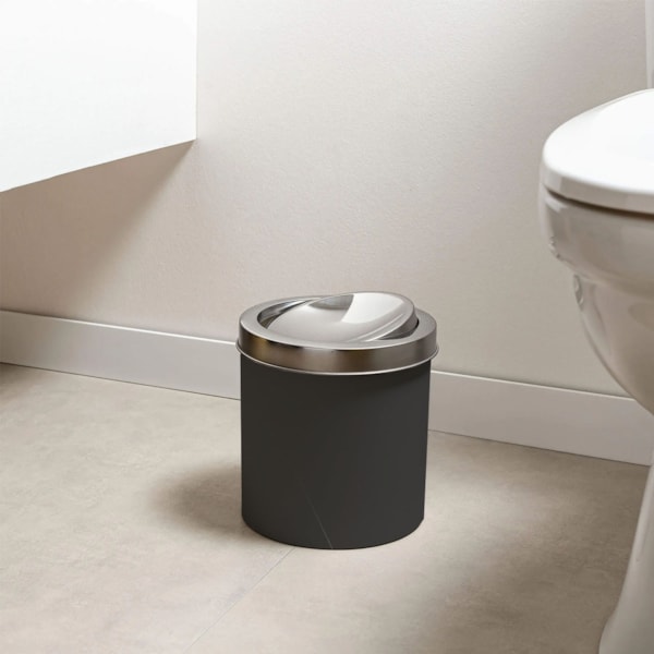 Lixeira com Tampa Basculante Inox Home 4,6L Preto 10436/1008 Coza-b67b0a99-0126-4dc3-b412-fc0dbb3de235