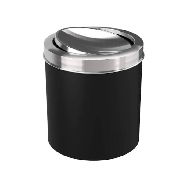 Lixeira com Tampa Basculante Inox Home 4,6L Preto 10436/1008 Coza-40f1edc1-60d0-4828-9373-c61959efa749