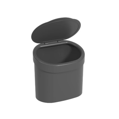 Lixeira com tampa basic 2,5LT cinza chumbo 10906/0536 Coza-fac0f660-e64a-47c7-af90-c26ed4096668
