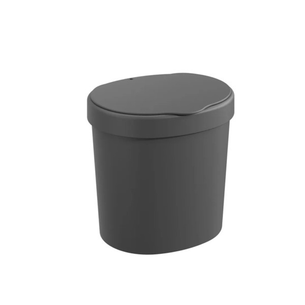 Lixeira com tampa basic 2,5LT cinza chumbo 10906/0536 Coza-f67f8462-8f87-4e7d-8b72-6270f8dc3270