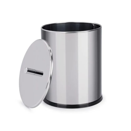 Lixeira Inox Com Tampa Decorline 18cm 5,4L Toilet 3030/202 Brinox-34c90519-24d0-45a7-87cb-a1f555f08d1e