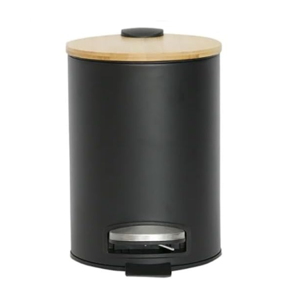 Lixeira Pedal Preta 3L Bambu 9441 Mimo Style-fe6a8e6a-b31c-4c9e-a16b-eea0c6ac1c24