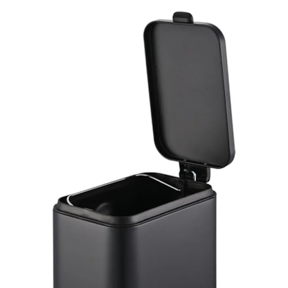 Lixeira Retangular Com Pedal Balde Frame em Aço Carbono 5,0L Preta 3064/103 Brinox-0a1f27e6-7e7e-4417-af84-5ee5723d242f