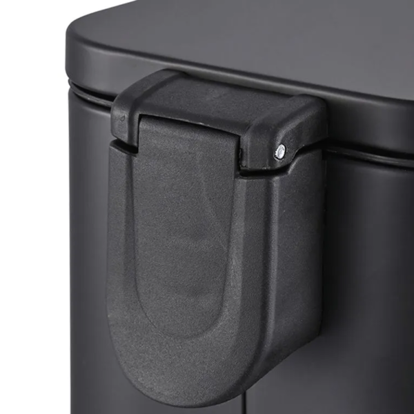 Lixeira Retangular Com Pedal Balde Frame em Aço Carbono 5,0L Preta 3064/103 Brinox-f6f22e39-e60a-4872-b652-5191f6161c9f