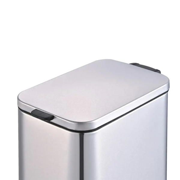 Lixeira Retangular Com Pedal Balde Frame em Aço Inox 5,0L Prata 3064/102 Brinox-90e585dd-83f8-44f1-a8cd-4ee33ecd7376