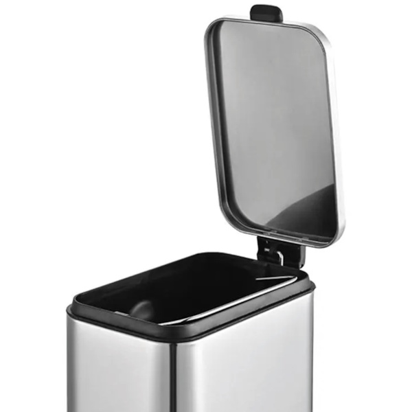Lixeira Retangular Com Pedal Balde Frame em Aço Inox 5,0L Prata 3064/102 Brinox-1c8a3b12-6d83-4656-aa92-44ed9fbb0476