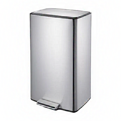 Lixeira Retangular Com Pedal e Balde 40 L Plana Aço Inoxidável Escovado 3073/200 Brinox-5c061c59-9f20-49c0-9680-3fa5af73164d
