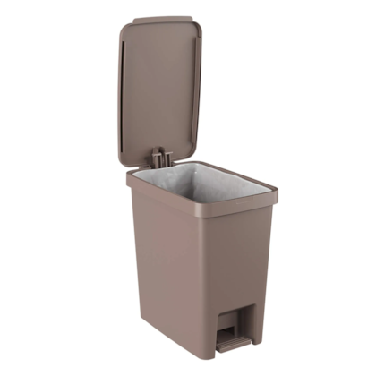 Lixeira Retangular com Pedal Single 15L Warm Gray 17014/0126 Coza-d4e2f43e-c725-492c-b5a7-bf99585c47d1