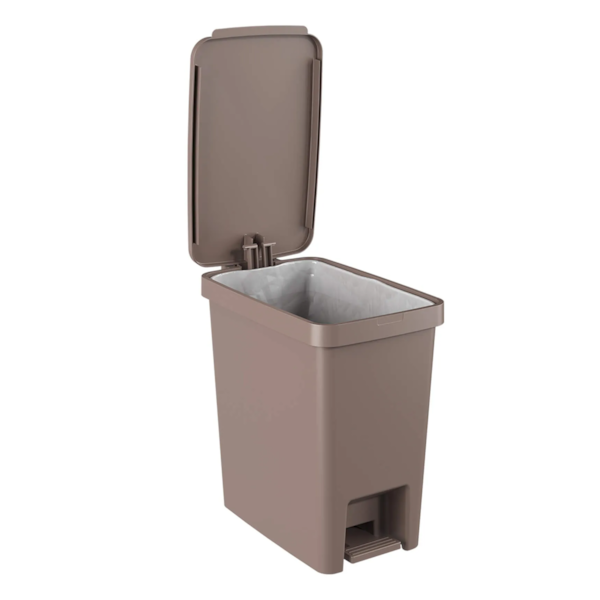 Lixeira Retangular com Pedal Single 15L Warm Gray 17014/0126 Coza-86362b73-ed4c-4afd-b358-161adb7e4ee3