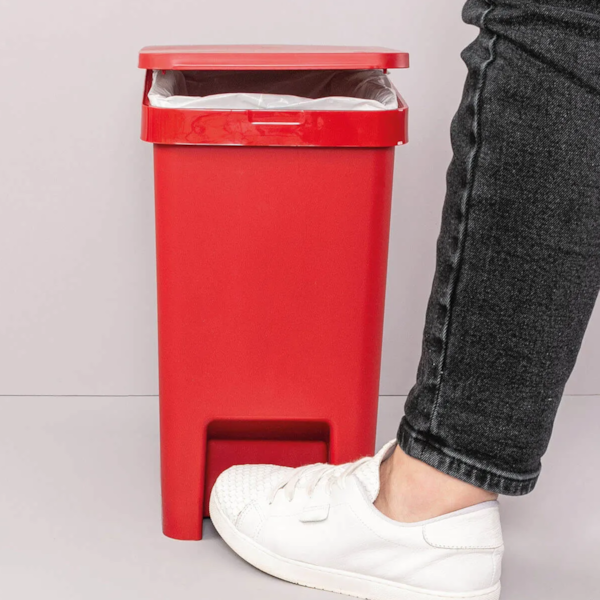 Lixeira Retangular com Pedal Single 15L Warm Gray 17014/0126 Coza-36893cbf-6d19-4b83-8fdd-10045e49a62a