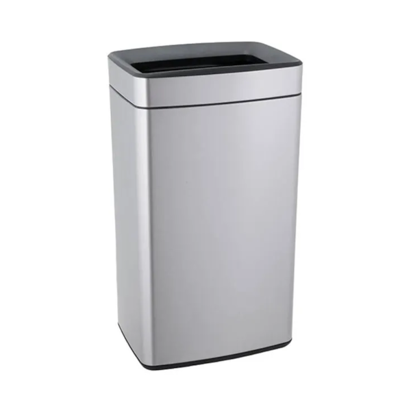 Lixeira Retangular Plana 40L em Aço Inoxidável Escovado C/Aro e Balde 3073/201 Brinox-b864b45a-cb01-471d-878f-adb115c2378a