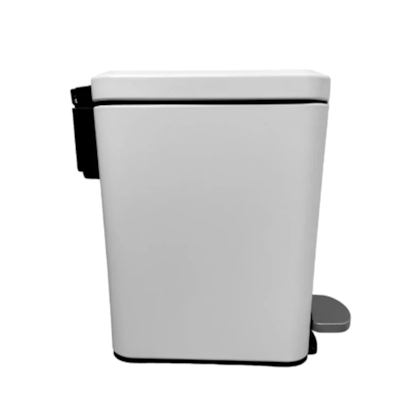 Lixeira Retangular Slim Branca Com Pedal Gh117 Globalmix-0df54438-5817-4ae9-97f0-8014af9a3bfd