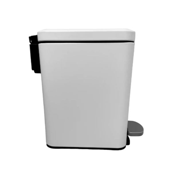 Lixeira Retangular Slim Branca Com Pedal Gh117 Globalmix-bdec166d-51f3-4caa-97eb-f17cc17dfb37