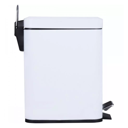 Lixeira Retangular Slim Ferro 5 Litros Branca 919403 Kala -7c95cdf6-f0ff-4a7c-9278-43f4b14d097e