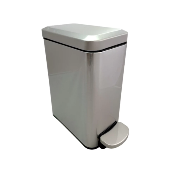 Lixeira Retangular Slim Inox 6L Pedal e Fechamento Suave Gh115 Globalmix-bd8e8082-4afd-4964-a8fa-593ce8c59e82