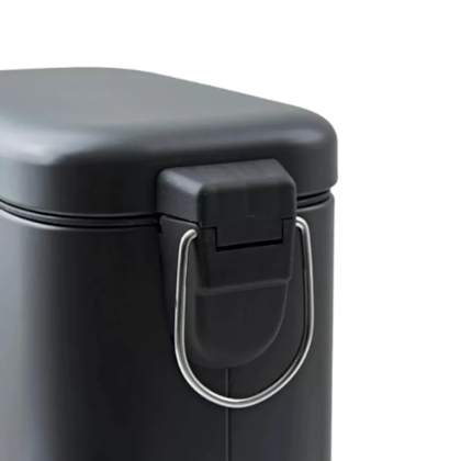 Lixeira Retangular Slim Preta 6L Com Pedal Fechamento Suave Gh116 Globalmix-d0da7ea8-e950-4843-8a83-ec56cbabc475