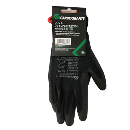 Luva CG Supertact PU Tam.7 CA41392 Preta 012642712 Carbografite-118f70db-17b5-4a73-ab7b-de84520fed85