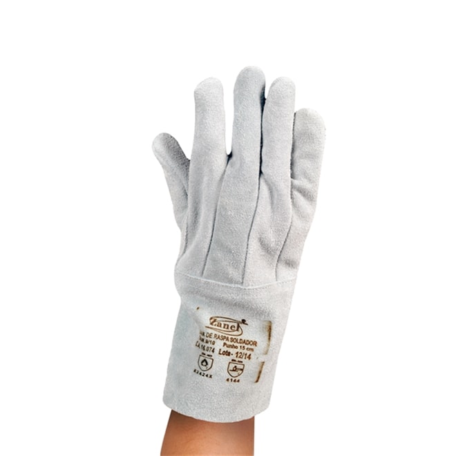 Luva de Raspa Zanel P.07 Cano Curto Reforçado LR07 Remar | Ultra